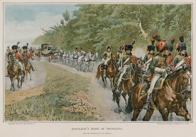 Napoleonův způsob cestování od Felicien baron de Myrbach Rheinfeld