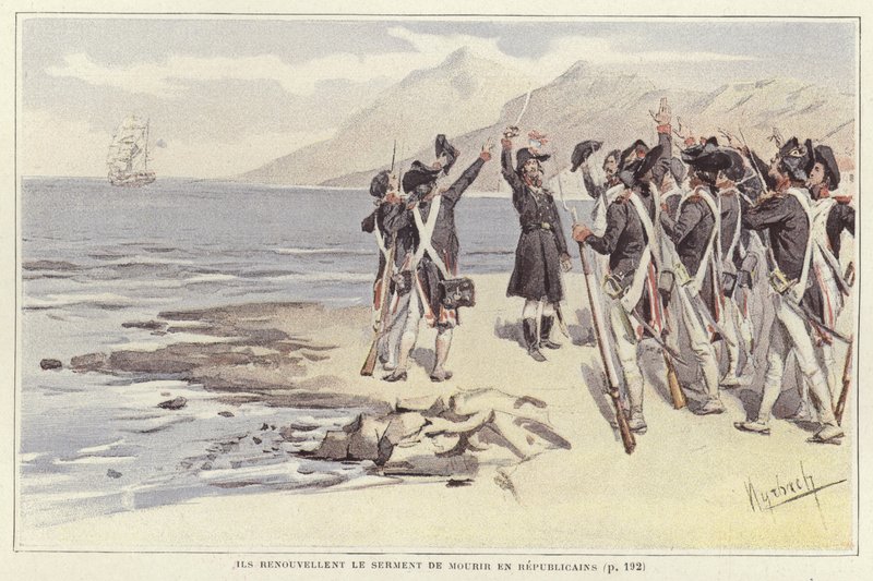 Vojáci obnovují svou přísahu zemřít republikány od Felicien baron de Myrbach Rheinfeld