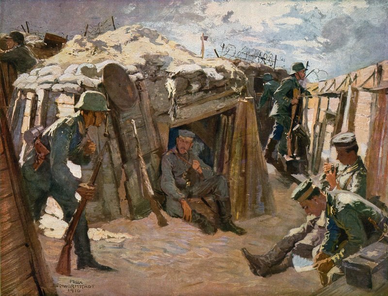 Bojiště v Západních Flandrech od Felix Schwormstadt