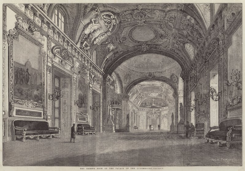 Trůnní sál Lucemburského paláce od Felix Thorigny