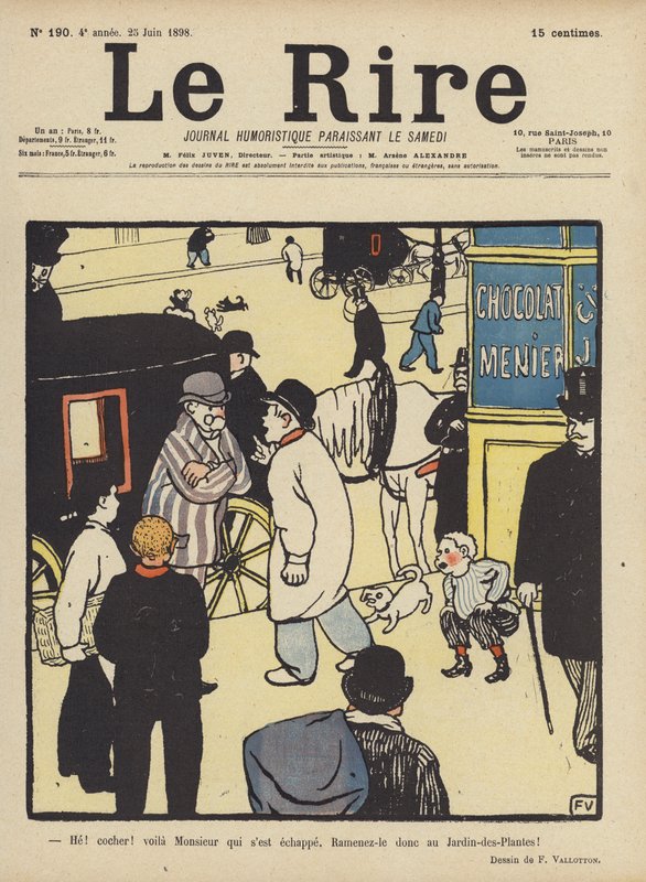 Ilustrace pro Le Rire od Felix Edouard Vallotton