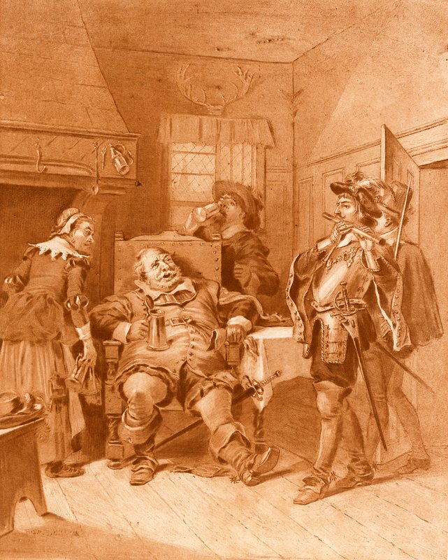 První díl Jindřicha IV. Dějství III, scéna III od Felix Octavius Carr Darley