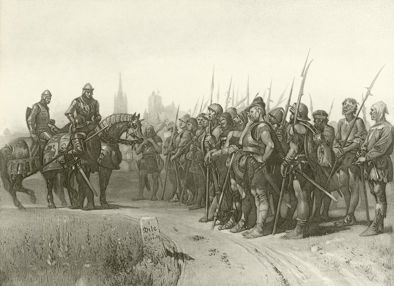 První díl krále Jindřicha IV. Akt IV, Scéna II (hlubotisk) od Felix Octavius Carr Darley