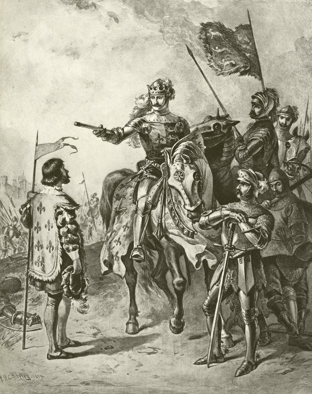 King Henry Fifth V. Act IV, Scéna VII (hlubotisk) od Felix Octavius Carr Darley