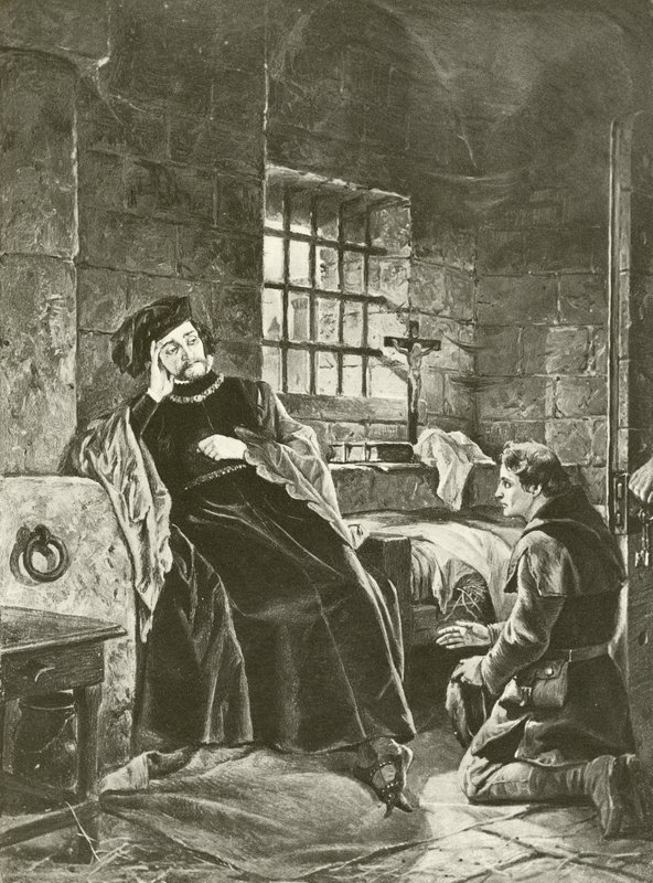 Král Richard Druhý. Akt V, Scéna V (hlubotisk) od Felix Octavius Carr Darley
