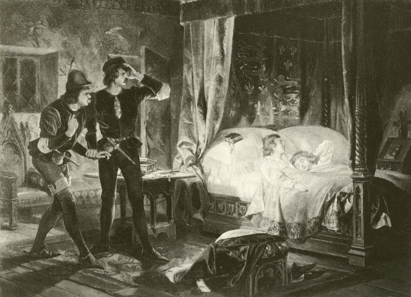 Král Richard Třetí. Akt IV – scéna III (hlubotisk) od Felix Octavius Carr Darley