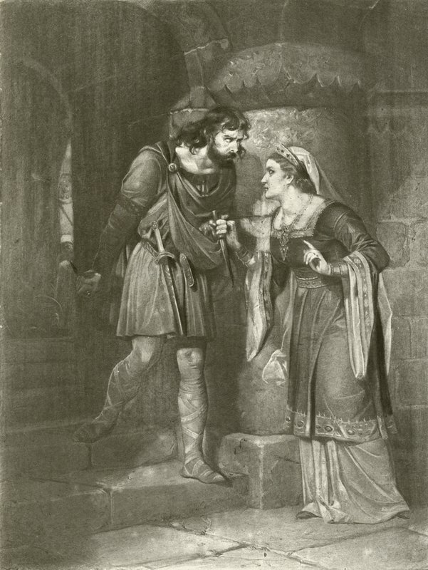 Macbeth. Akt II, Scéna II (hlubotisk) od Felix Octavius Carr Darley