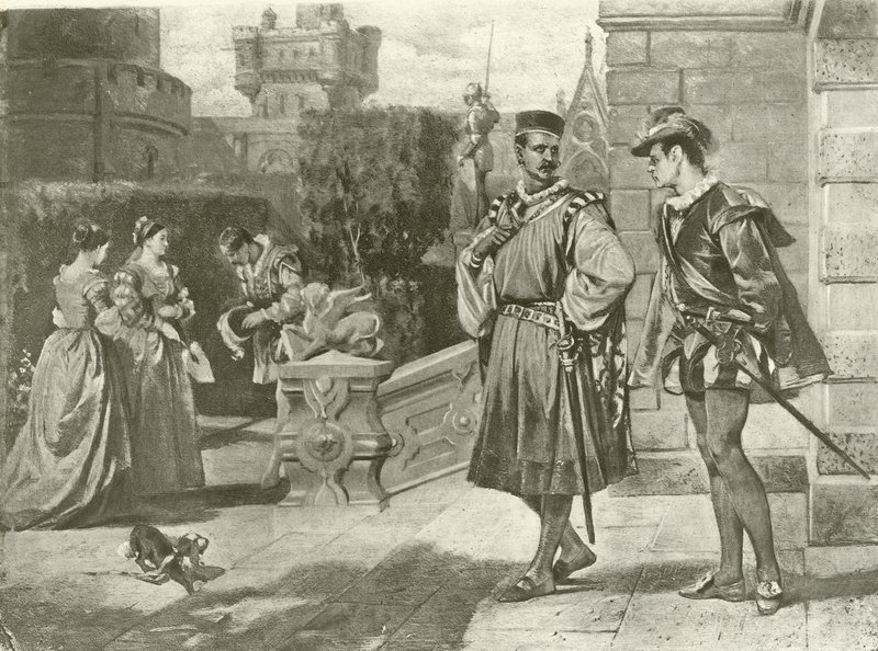 Othello. Akt III, Scéna III (hlubotisk) od Felix Octavius Carr Darley