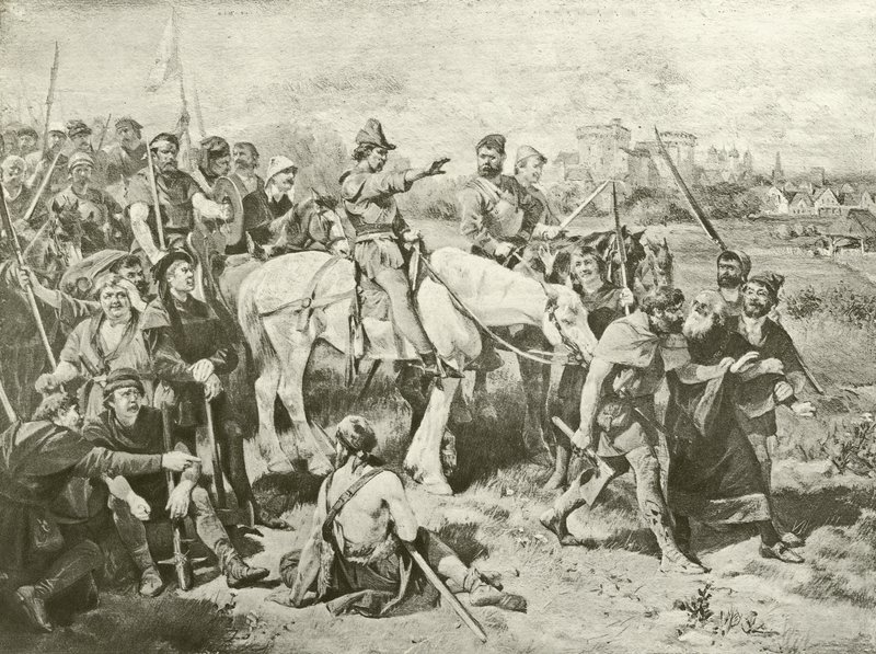 Druhá část Jindřich VI. Akt IV, Scéna VII (hlubotisk) od Felix Octavius Carr Darley