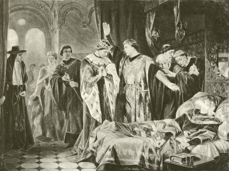 Druhá část Jindřicha VI. Akt III – scéna II (hlubotisk) od Felix Octavius Carr Darley