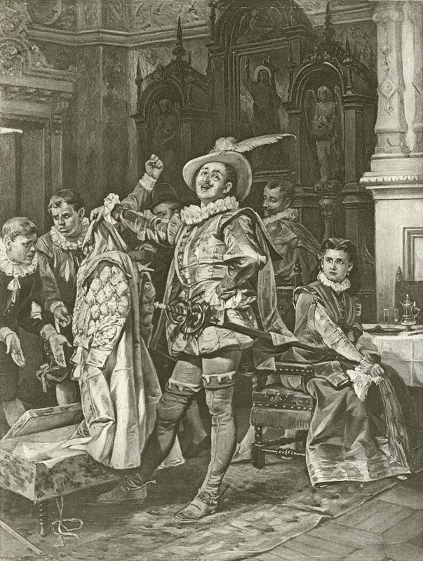Zkrocení zlé ženy. Akt IV, Scéna III (hlubotisk) od Felix Octavius Carr Darley