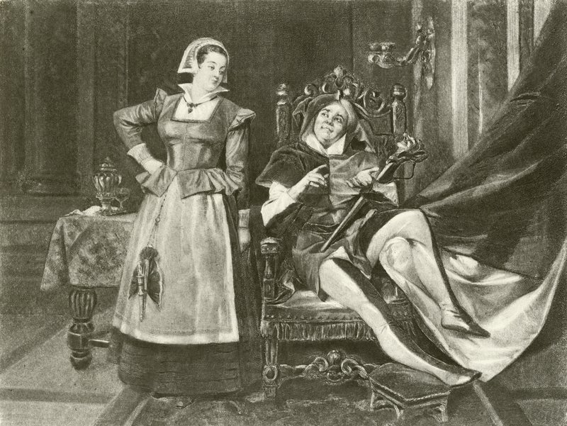 Dvanáctá noc. Akt I-Scene V (hlubotisk) od Felix Octavius Carr Darley