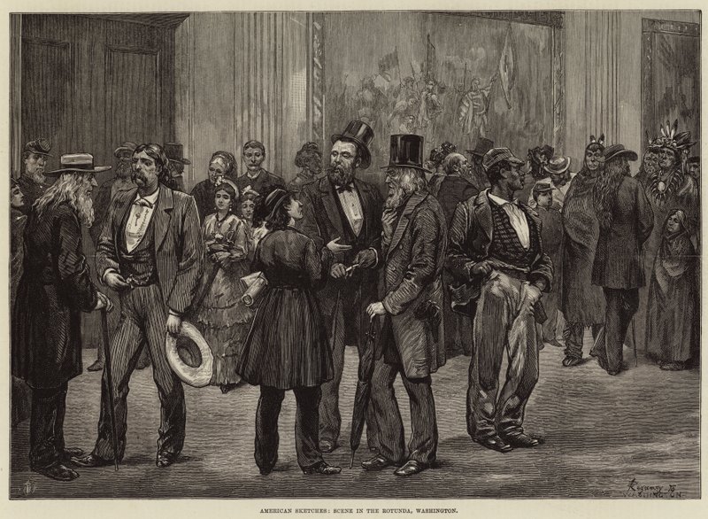 Americké skici, Scéna v Rotundě, Washington od Felix Regamey
