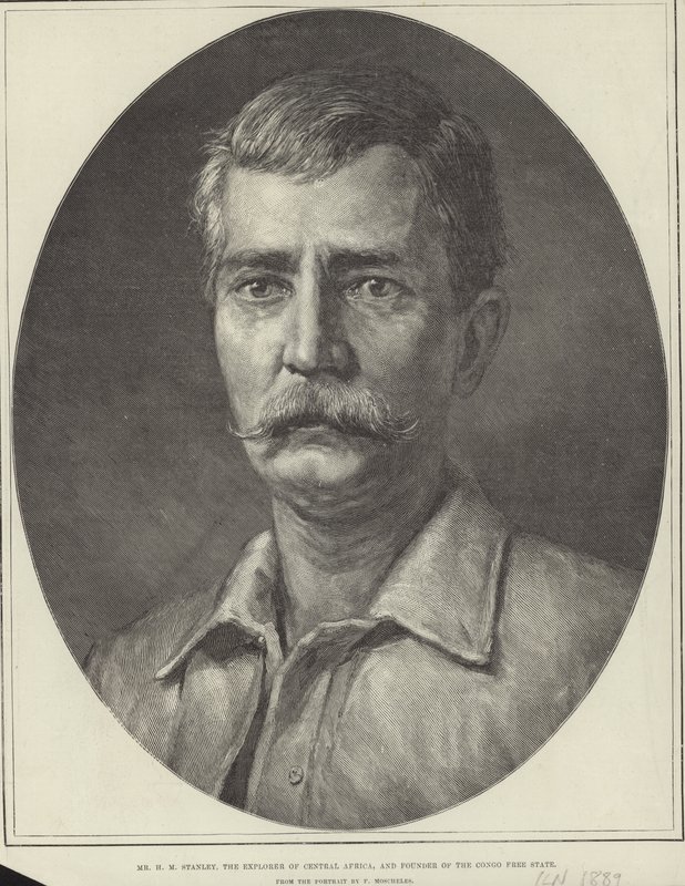 Henry Morton Stanley (rytina) od Felix Stone (after) Moscheles