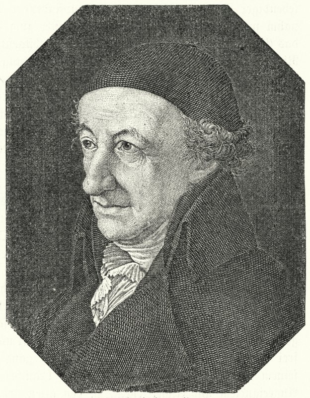 Portrét německého básníka Christopha Martina Wielanda ve stáří (rytina) od Ferdinand Jagemann