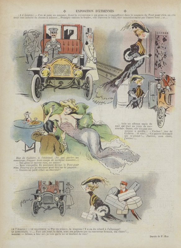 Ilustrace pro Le Rire (barevné lito) od Ferdinand Sigismund Bac