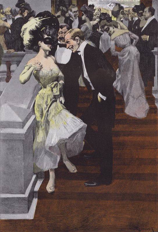 Bal Pare (barva lito) od Ferdinand von Reznicek