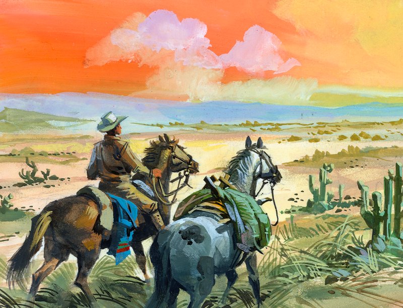 Tschiffely v pouštní zemi Santiago de Estero od Ferdinando Tacconi