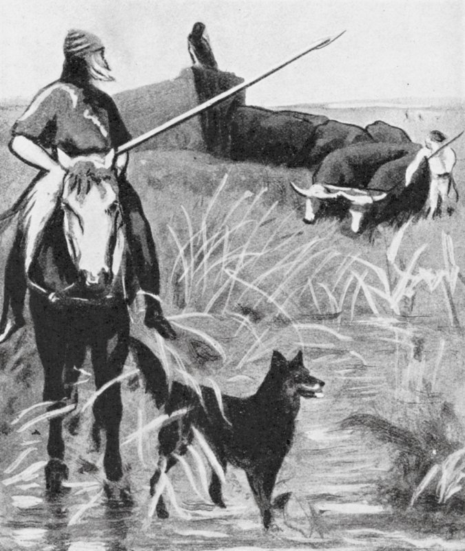 Doba železná ve Francii (litografie) od Fernand (after) Cormon