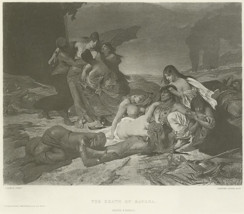 Smrt Havany (hlubotisk) od Fernand Cormon