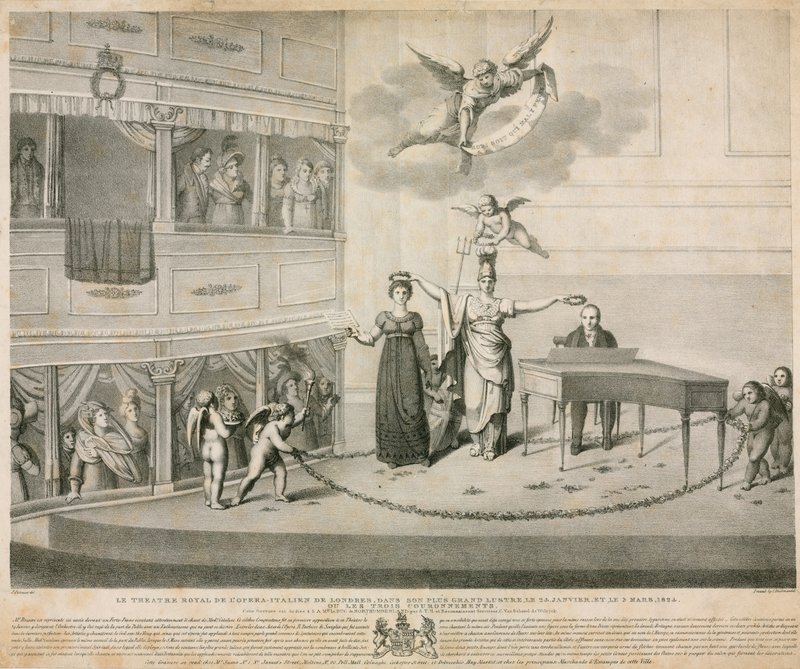 Divadlo Jejího Veličenstva; Italská opera, Londýn od Filippo Pistrucci