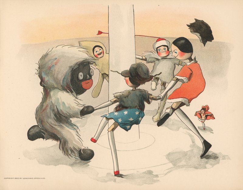 Ilustrace k filmu Golliwoggs Polární dobrodružství od Florence K. Upton