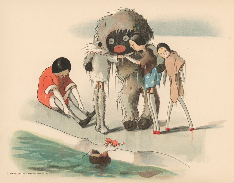 Ilustrace k filmu Golliwoggs Polární dobrodružství od Florence K. Upton
