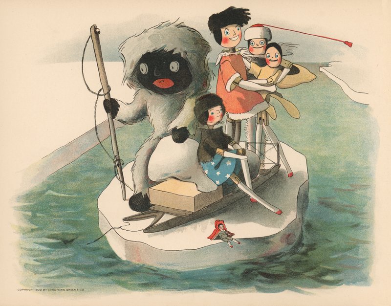 Ilustrace k filmu Golliwoggs Polární dobrodružství od Florence K. Upton