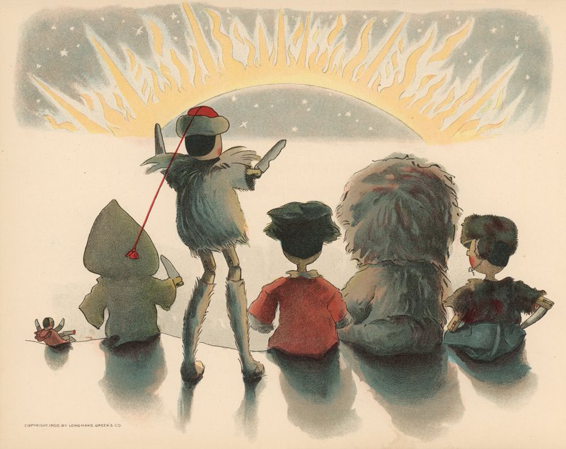 Ilustrace k filmu Golliwoggs Polární dobrodružství od Florence K. Upton