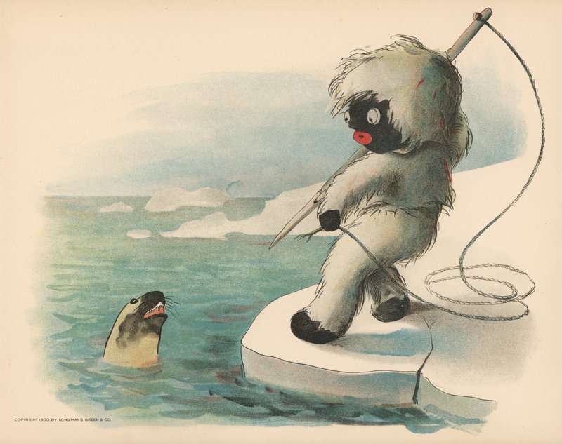 Ilustrace k filmu Golliwoggs Polární dobrodružství od Florence K. Upton