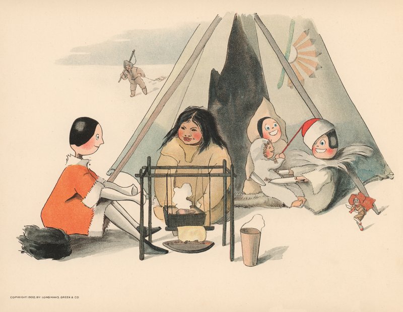 Ilustrace k filmu Golliwoggs Polární dobrodružství od Florence K. Upton