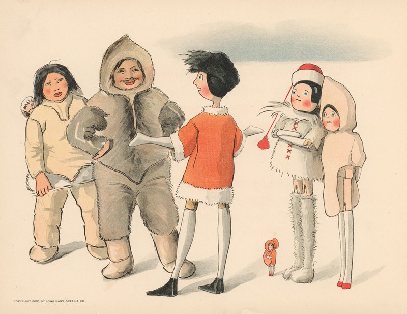 Ilustrace k filmu Golliwoggs Polární dobrodružství od Florence K. Upton