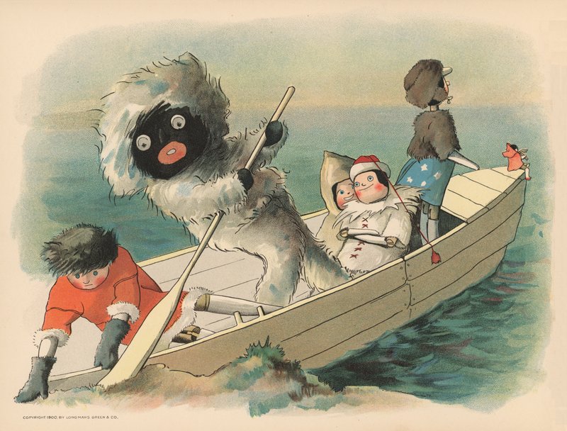 Ilustrace k filmu Golliwoggs Polární dobrodružství od Florence K. Upton