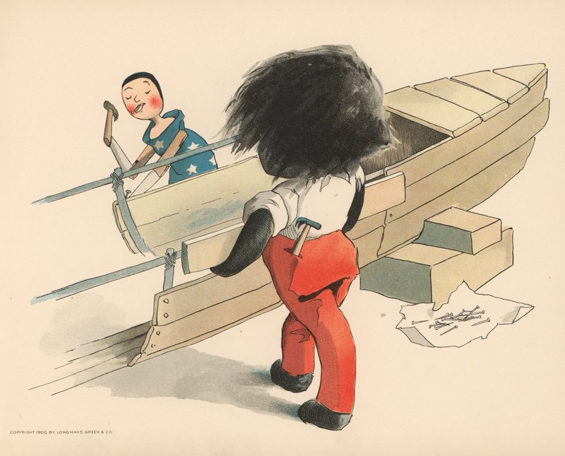 Ilustrace k filmu Golliwoggs Polární dobrodružství od Florence K. Upton