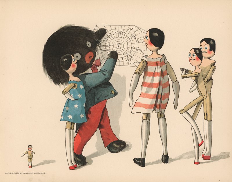 Ilustrace k filmu Golliwoggs Polární dobrodružství od Florence K. Upton