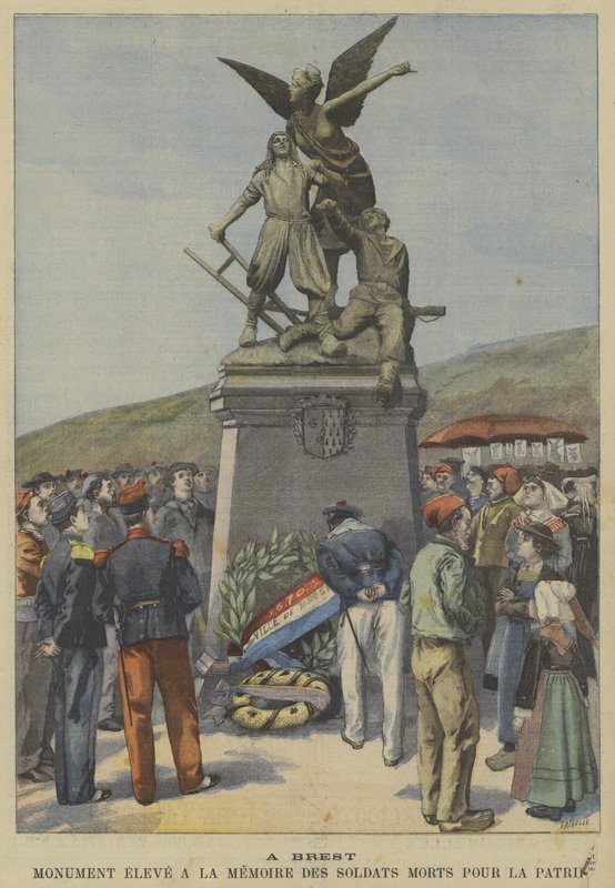 Pomník postavený v Brestu na památku francouzských vojáků, kteří položili své životy za národ od Fortune Louis Meaulle