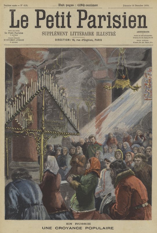Ortodoxní křesťanské bohoslužby v Rusku od Fortune Louis Meaulle