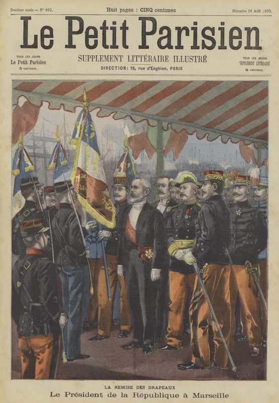 Francouzský prezident Loubet na návštěvě Marseille od Fortune Louis Meaulle