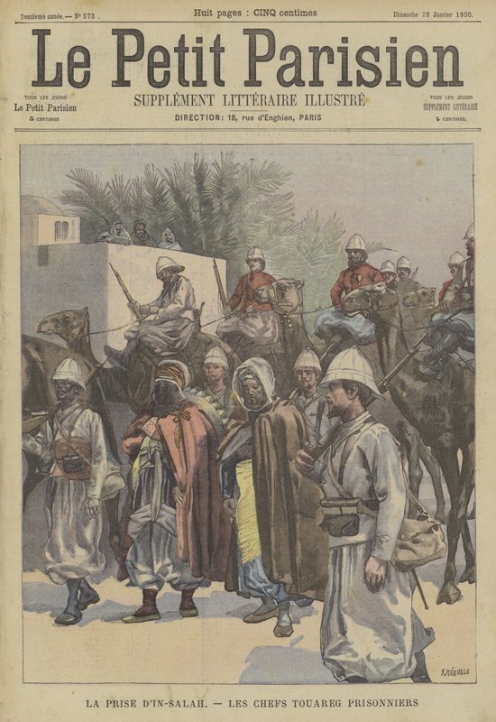 Zajetí Ain Salah, Alžírsko: Tuaregští náčelníci byli zajati Francouzi od Fortune Louis Meaulle