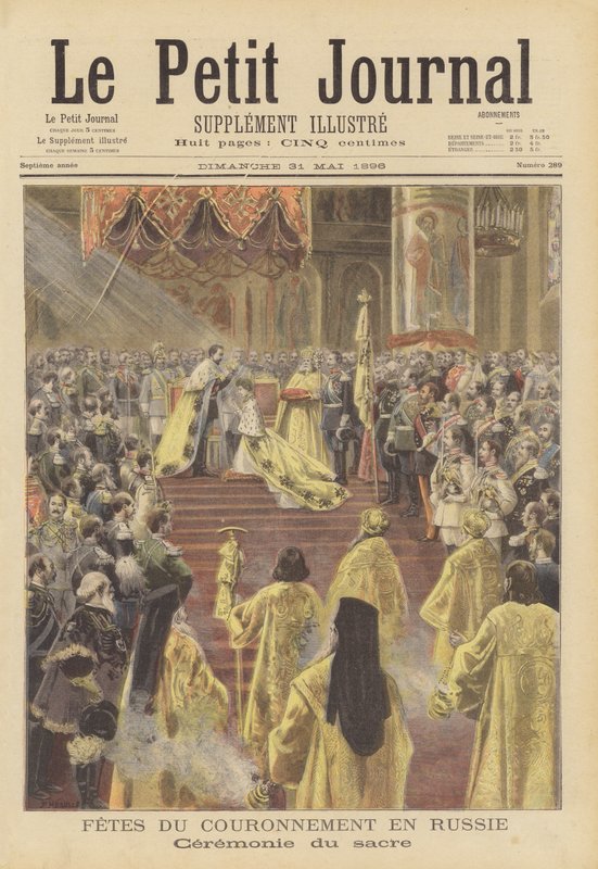 Korunovace cara Nicholase II a carevny Alexandry Ruska od Fortune Louis Meaulle