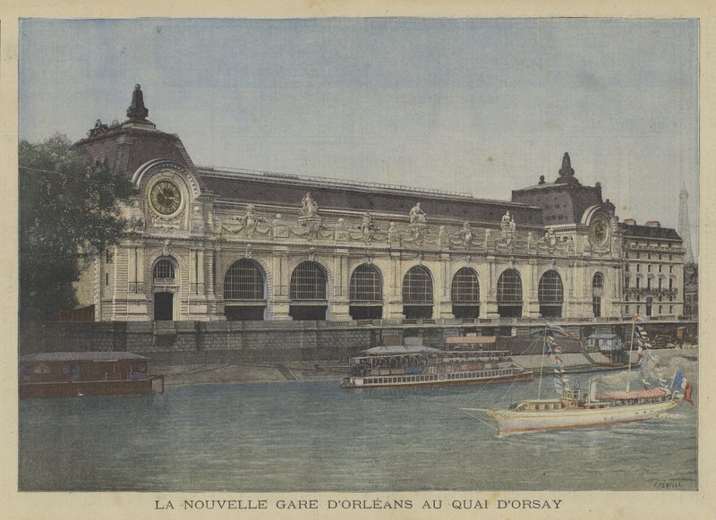 Nové Gare dOrleans na Quai dOrsay v Paříži od Fortune Louis Meaulle