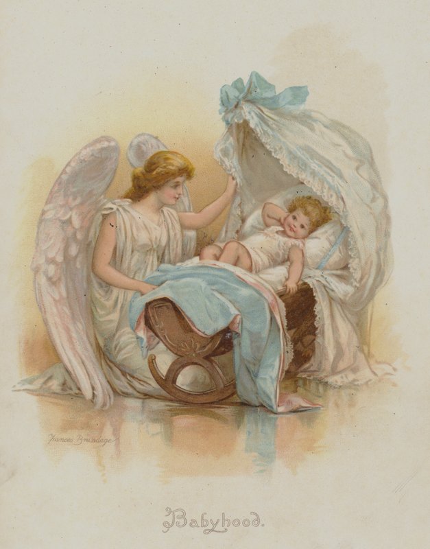 dětství (chromolitho) od Frances Brundage