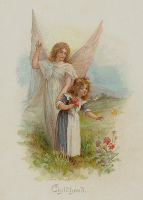 dětství (chromolitho) od Frances Brundage