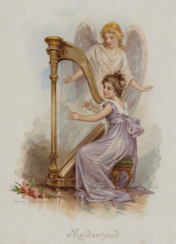 panenství (chromolitho) od Frances Brundage