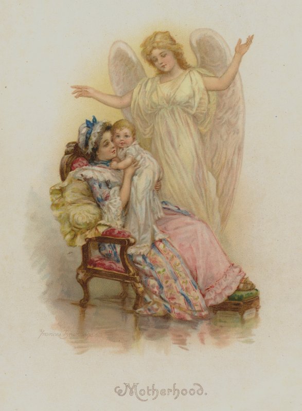 Mateřství (chromolitho) od Frances Brundage