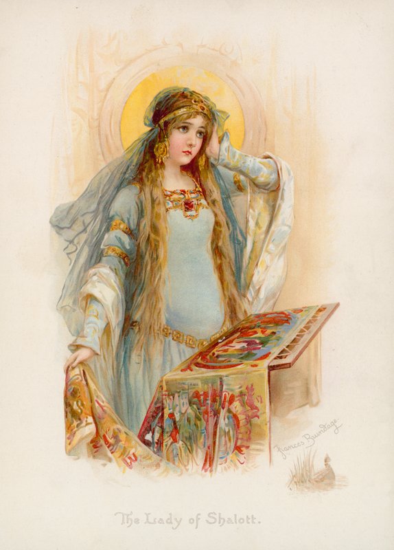 Tennysonova Paní ze Shalott od Frances Brundage