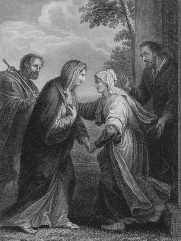 Setkání Marie a Alžběty od Francesco Morandini
