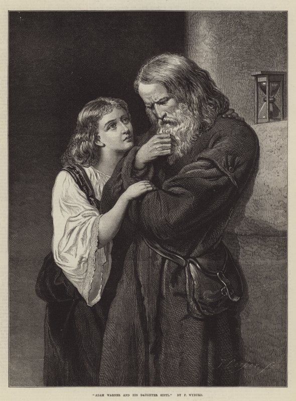 Adam Warner a jeho dcera Sibyla od Francis John Wyburd