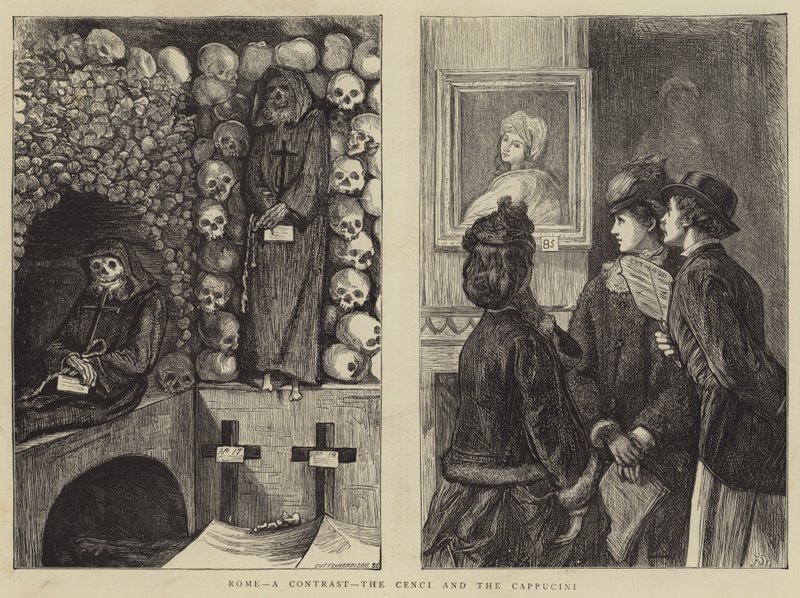 Řím, kontrast, Cenci a Cappuccini od Francis S. Walker