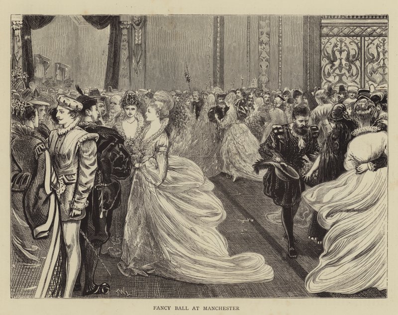 Fancy Ball v Manchesteru od Francis Wilfred Lawson
